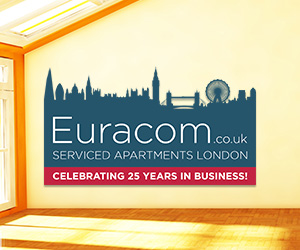 Euracom: Branding, Web design & web development for a London apartment rental company